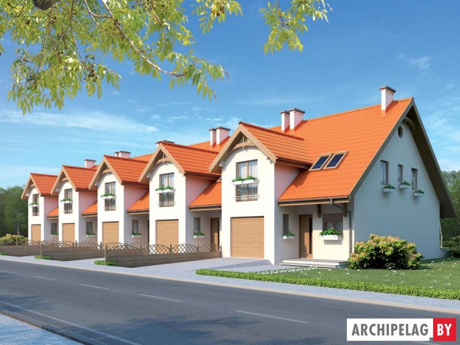 Одноэтажный таунхаус