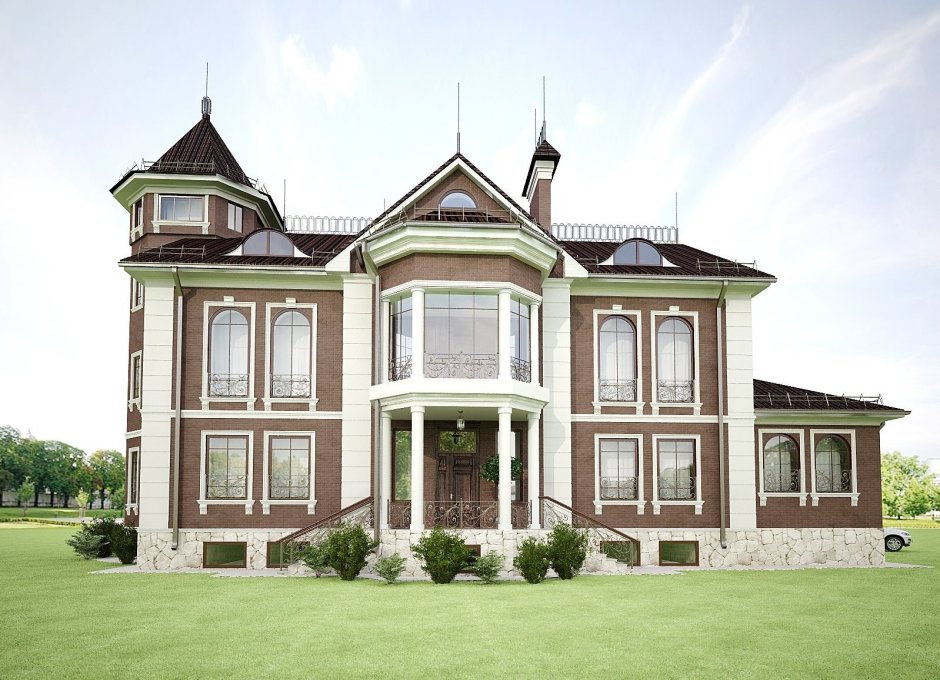 Коттедж с колоннами