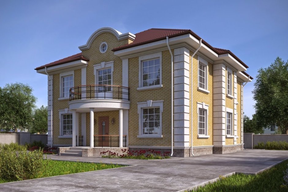 Одноэтажная усадьба Неоклассика