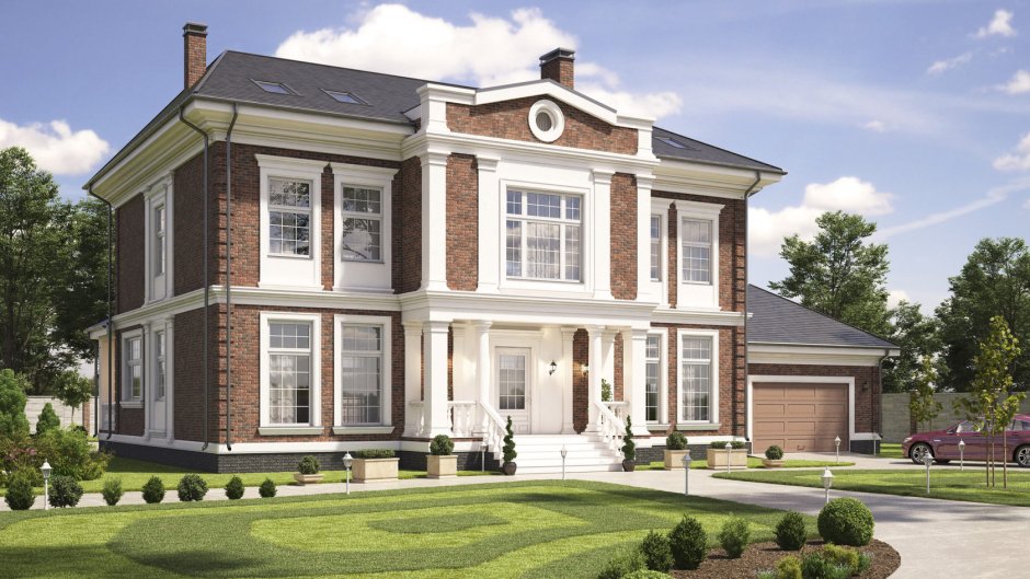 Дагестанский камень облицовка особняк