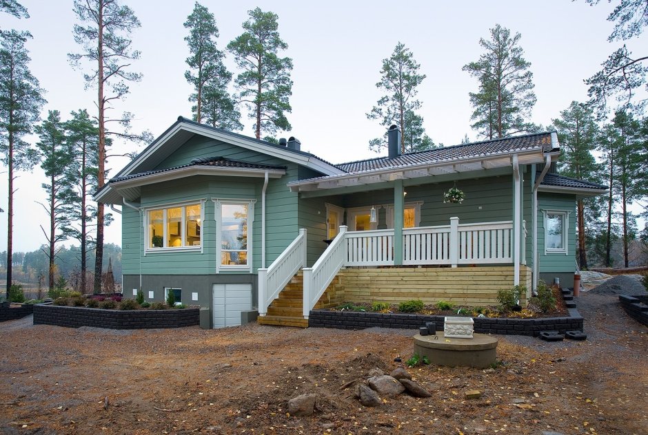 Дом на высоком фундаменте