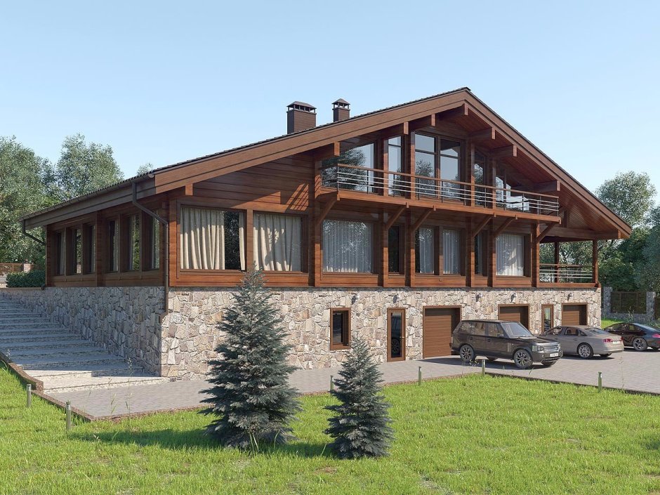 Дом из клееного бруса Австрия 2