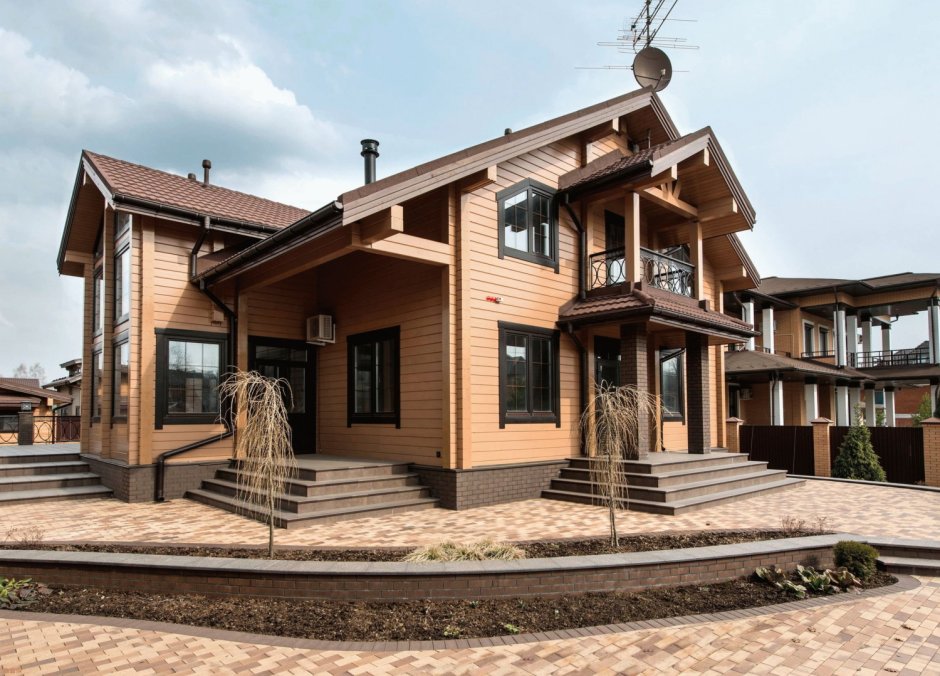 Дом из клееного бруса Скандинавия