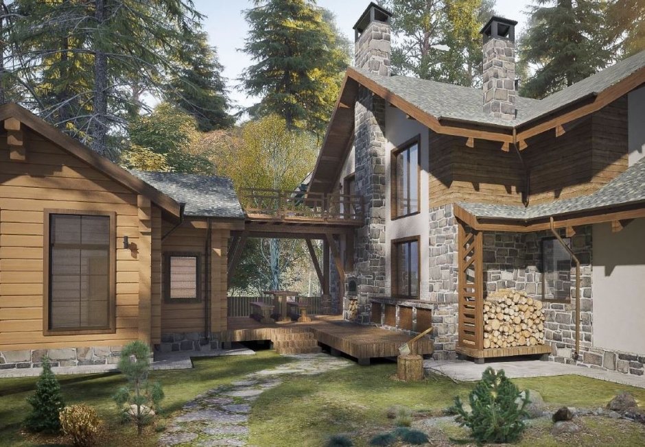 Дом в стиле Шале усадьба Зайцева