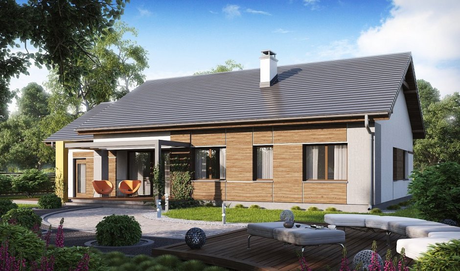 Одноэтажный дом 60 кв.м z500