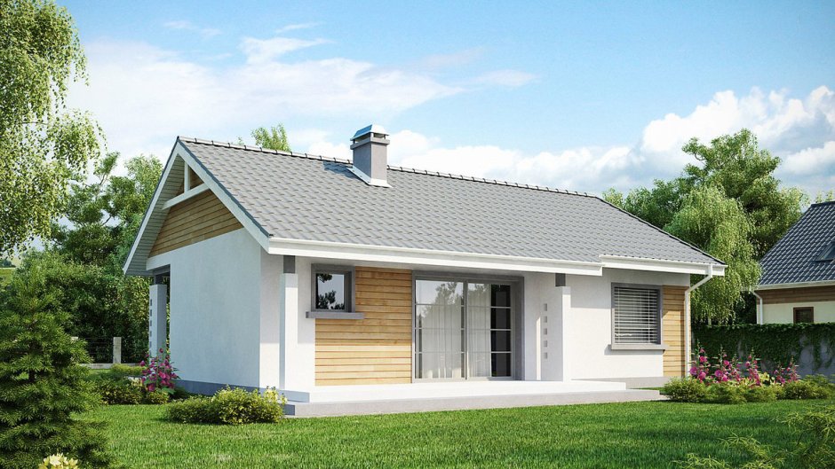 Дом 80 м2 одноэтажный каркасный дом