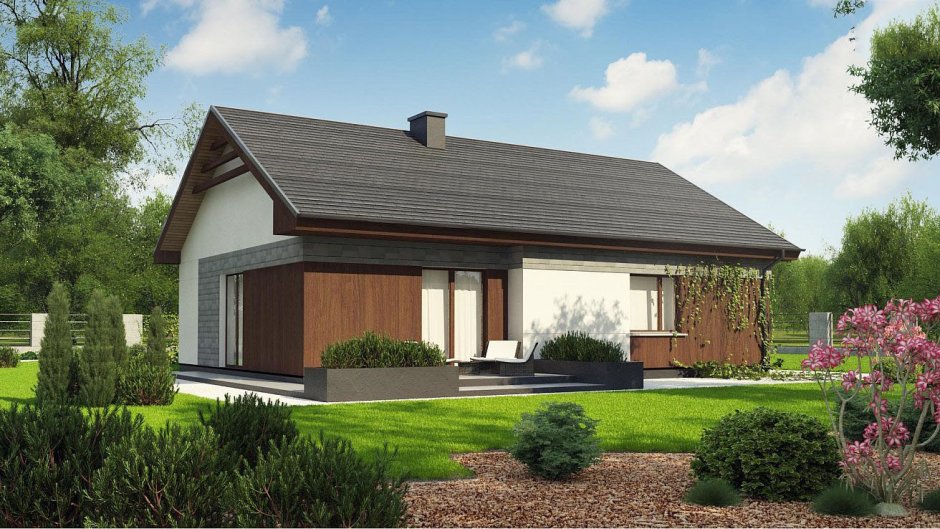 Проект дома z500 одноэтажный 100 кв