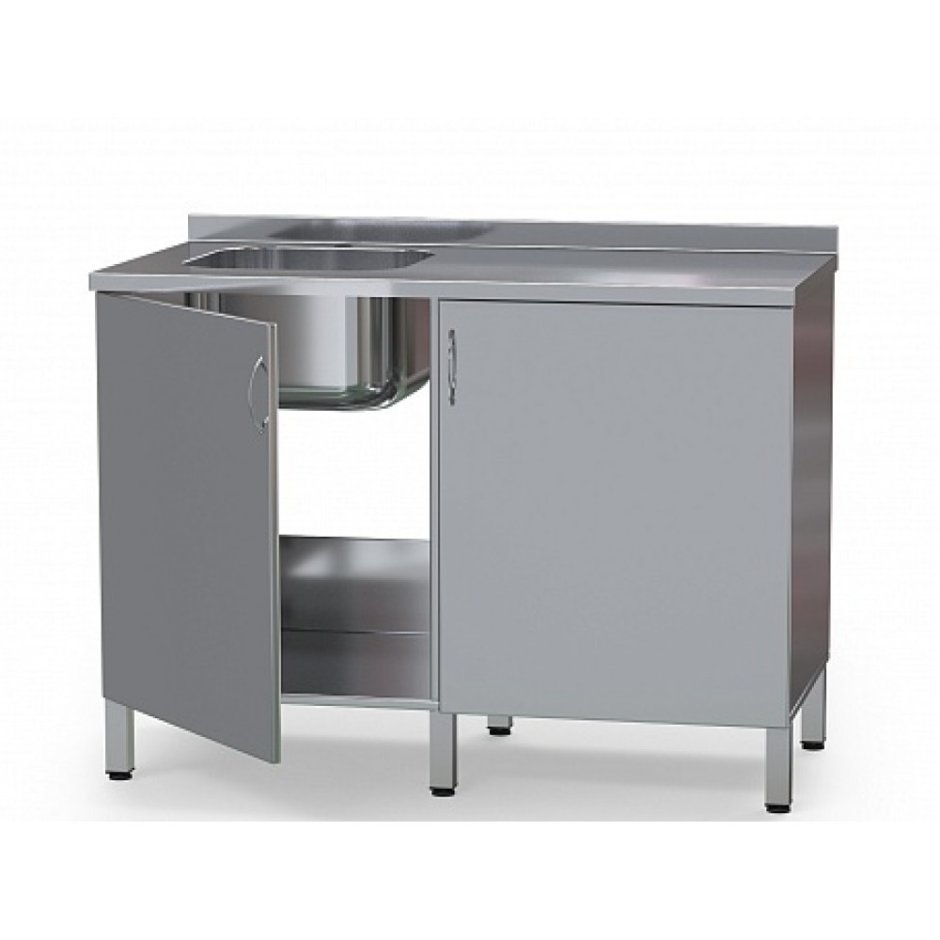 Стол-мойка двойная (мед-МД-1) 800х600х900мм