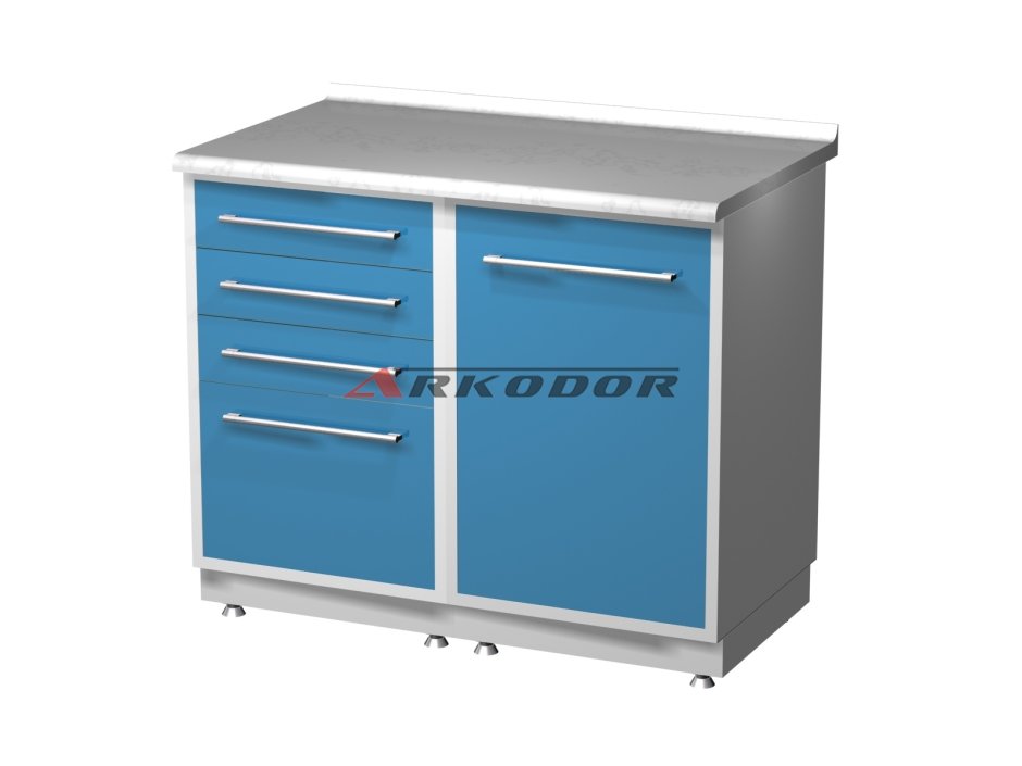 Лабораторный стол с мойкой СЛМ 2-01