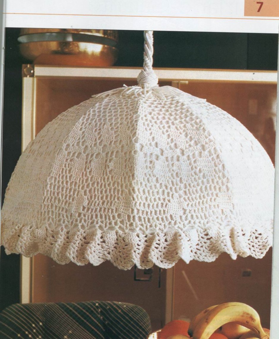 Декор абажура для торшера