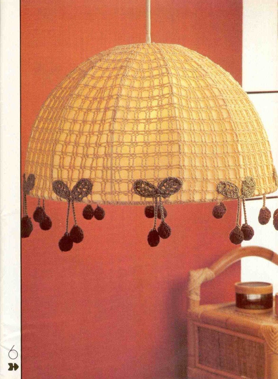 Абажур крючком для люстры