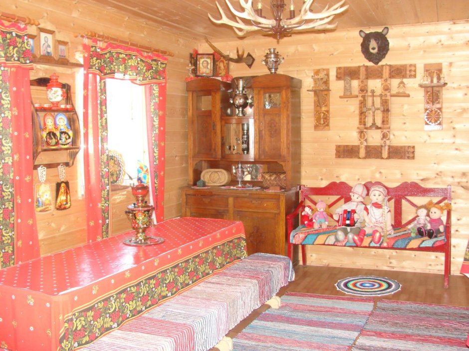 Карельский деревенский дом интерьер