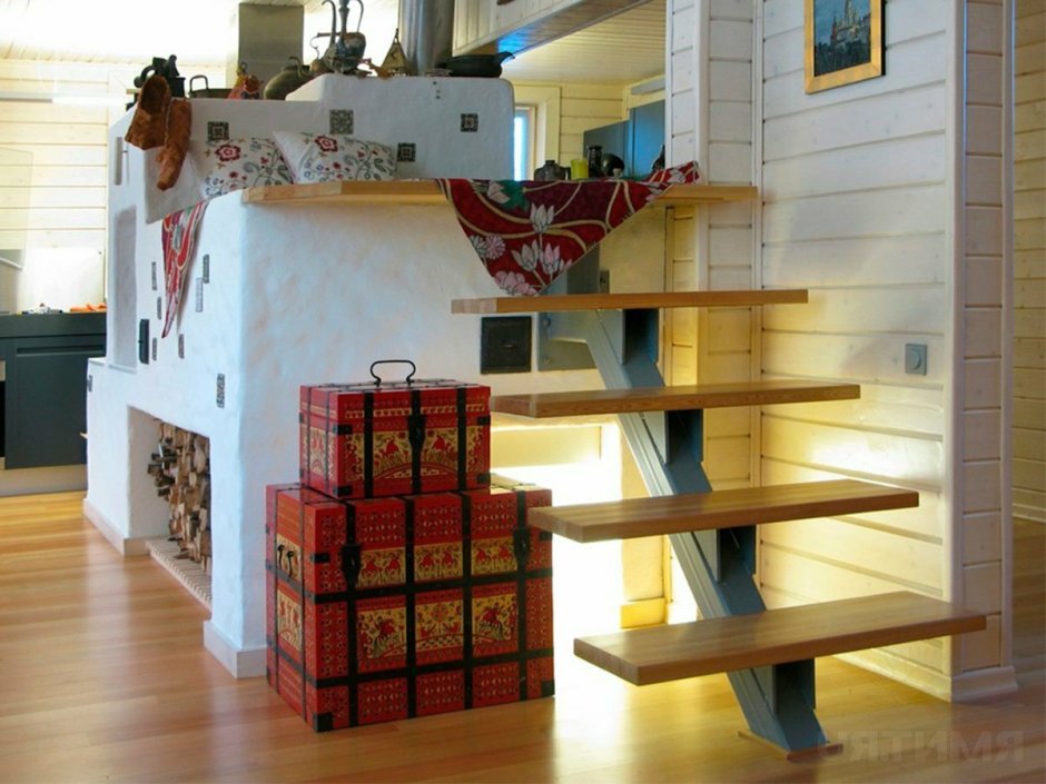 Русская печь с лежанкой