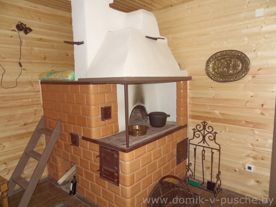 Русская печь в дачном домике