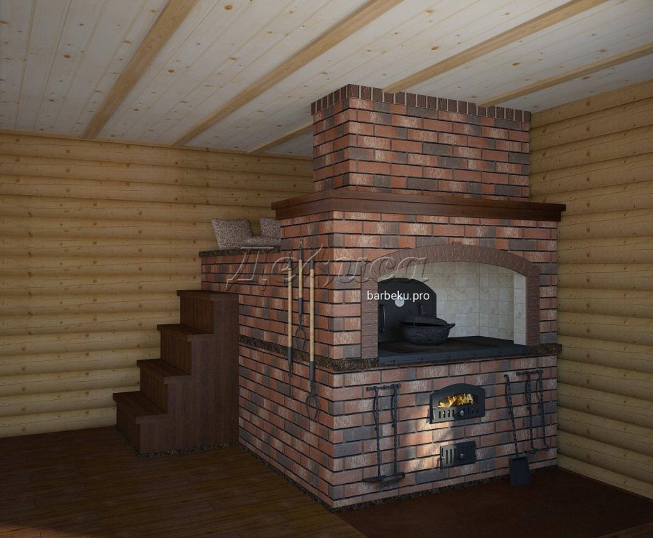 Кирпичная печь Валдай