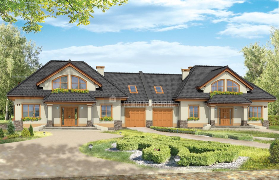 Одноэтажный Дюплекс 150 кв