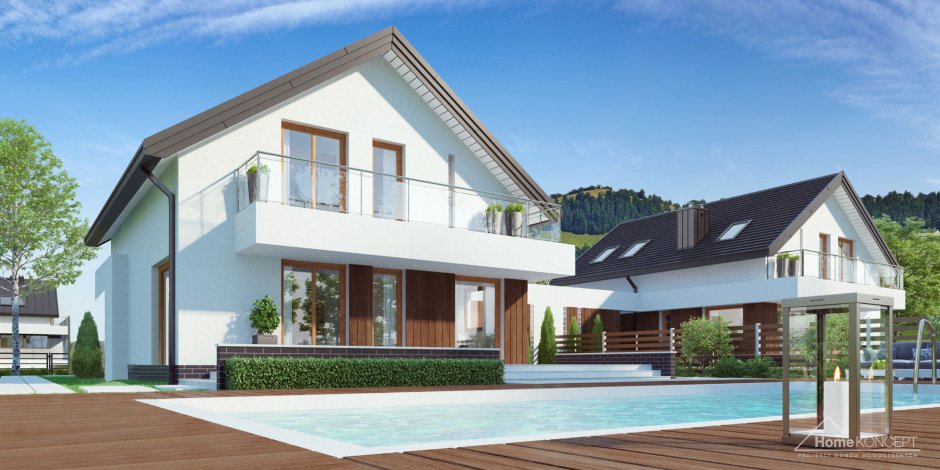 Скандинавский дом на две семьи