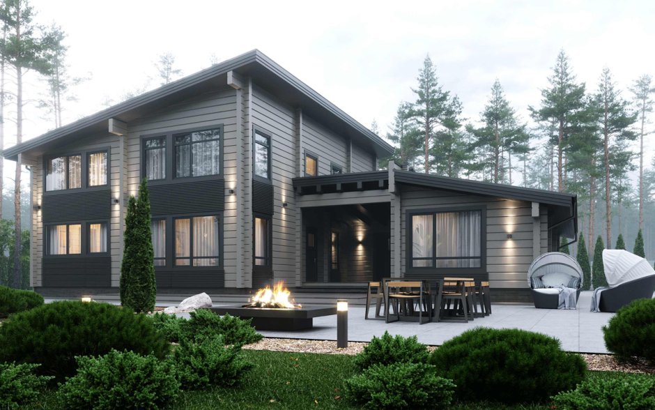 Дом из клееного бруса Starkwood проект Берн