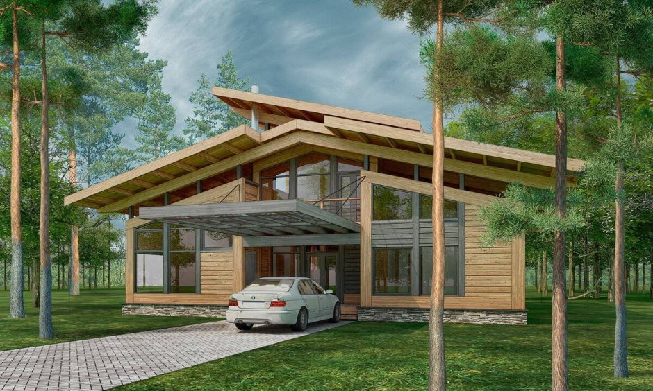 Проект Скандинавия из клееного бруса