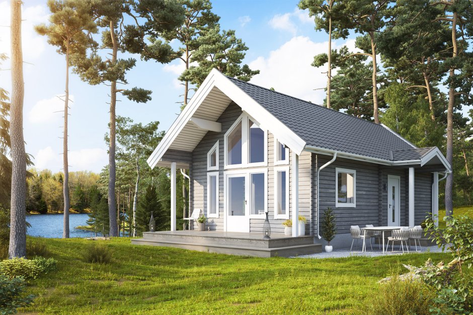 Дом из клееного бруса проект м316