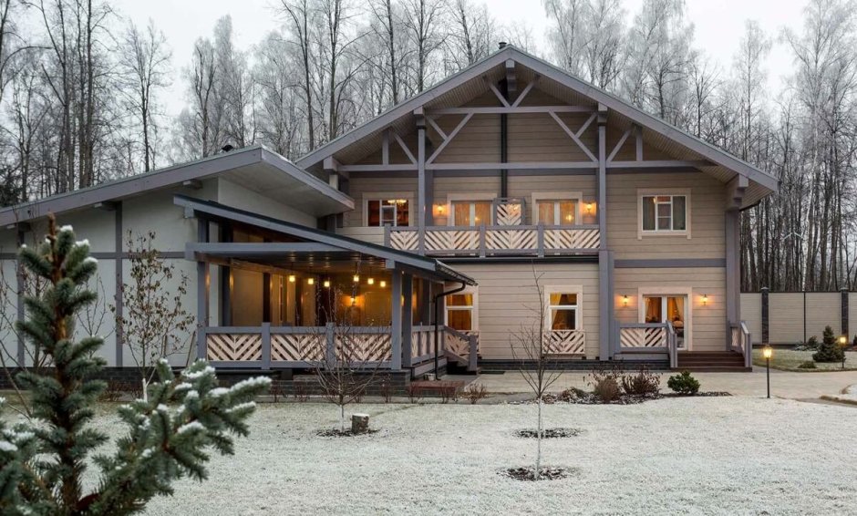 Дом из клееного бруса "серебряный век"