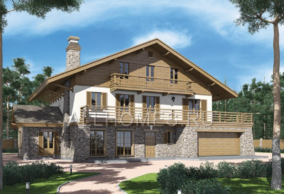 Шале из кирпича проект