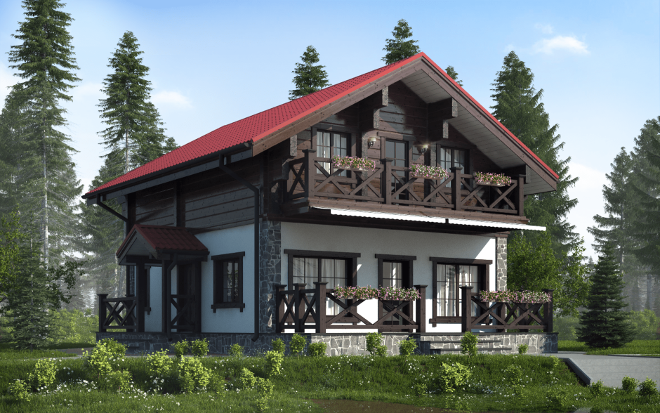 Альпийский домик Шале 70кв