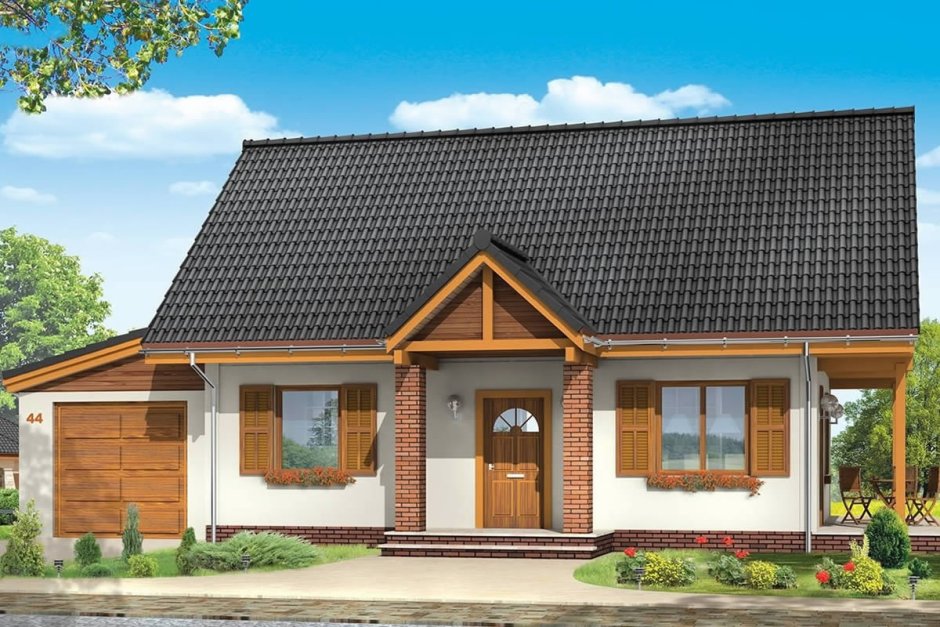 Двухскатная крыша в стиле Шале