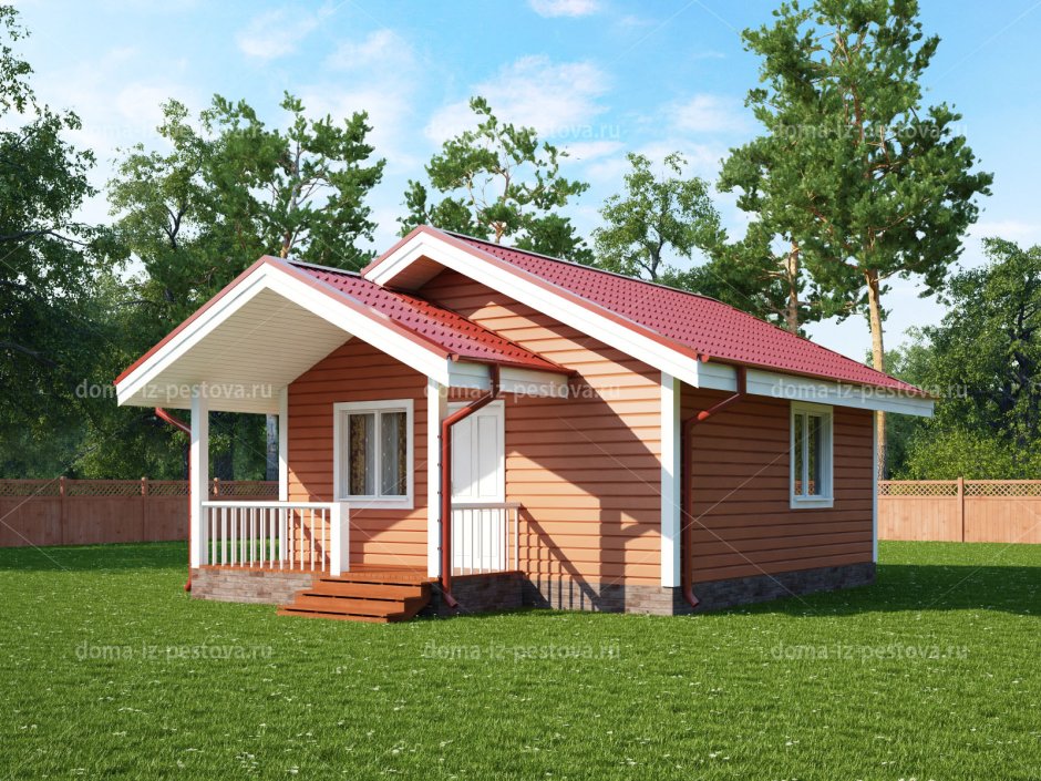 Козырёк над крыльцом к дому из дерева