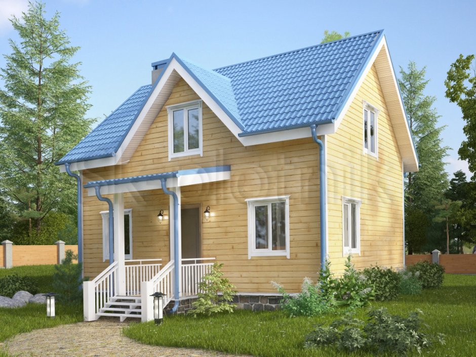 Пристройка с односкатной крышей