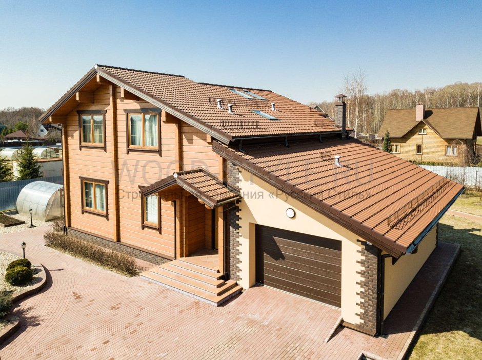 Дом стелс из клееного бруса