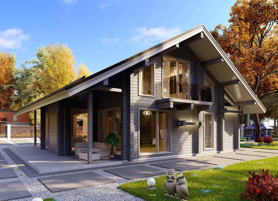 Дом из клееного бруса 170м2