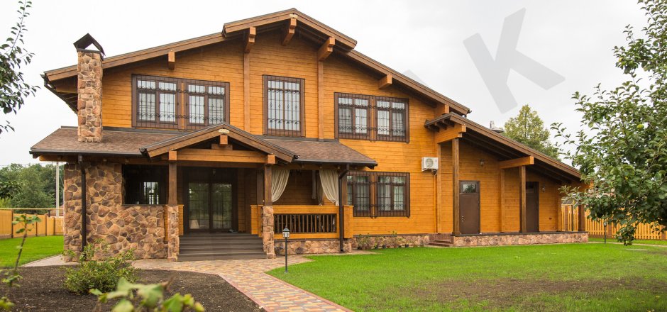 Дом из клееного бруса тамак