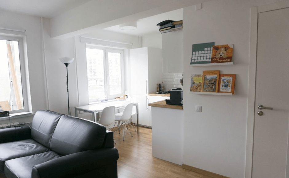 Хрущёвка 1 комнатная в скандинавском стиле