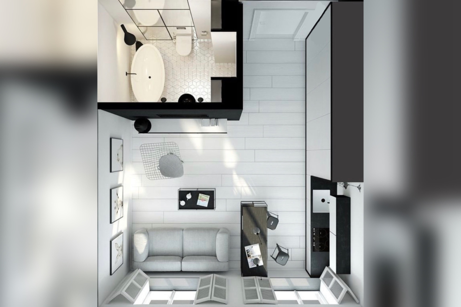 Студия планировка квартиры 20м2 икеа