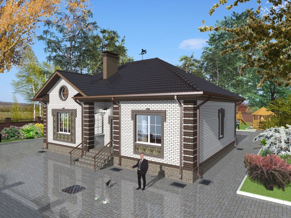 Одноэтажные узбекские коттеджи