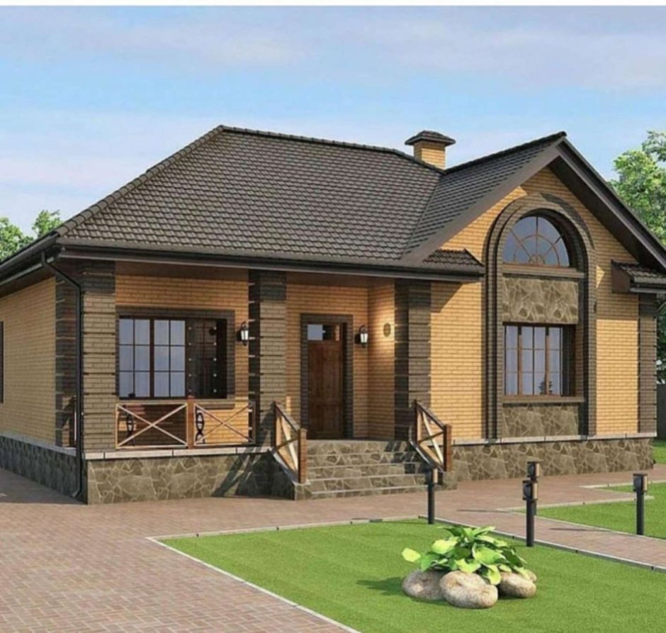 Дом с мансардой и террасой 120кв