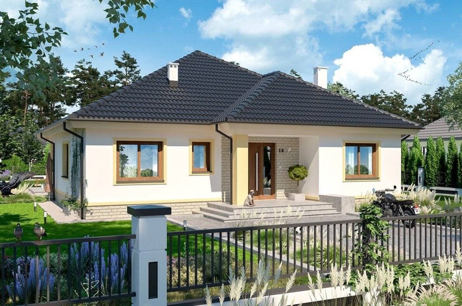 Одноэтажный дом 120 кв