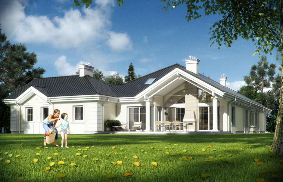 Проект Парковая вилла одноэтажный