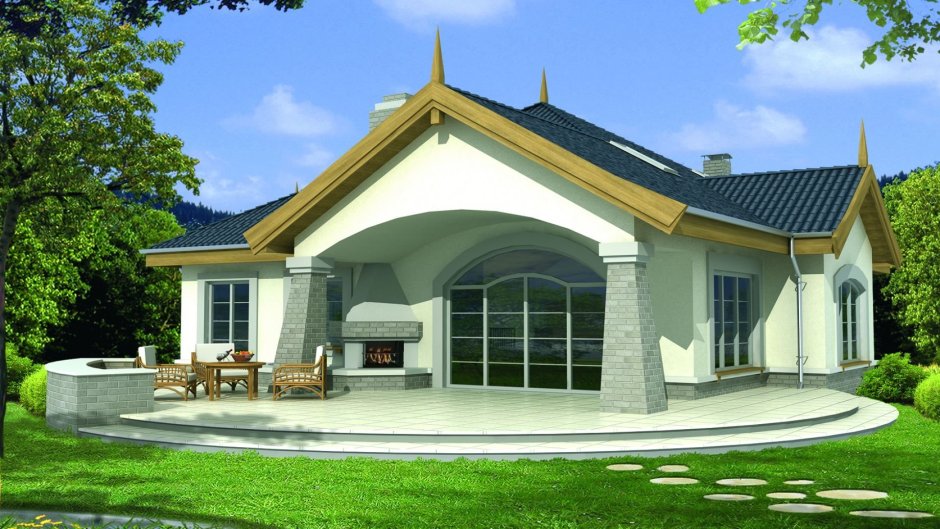 Проекты одноэтажных коттеджей