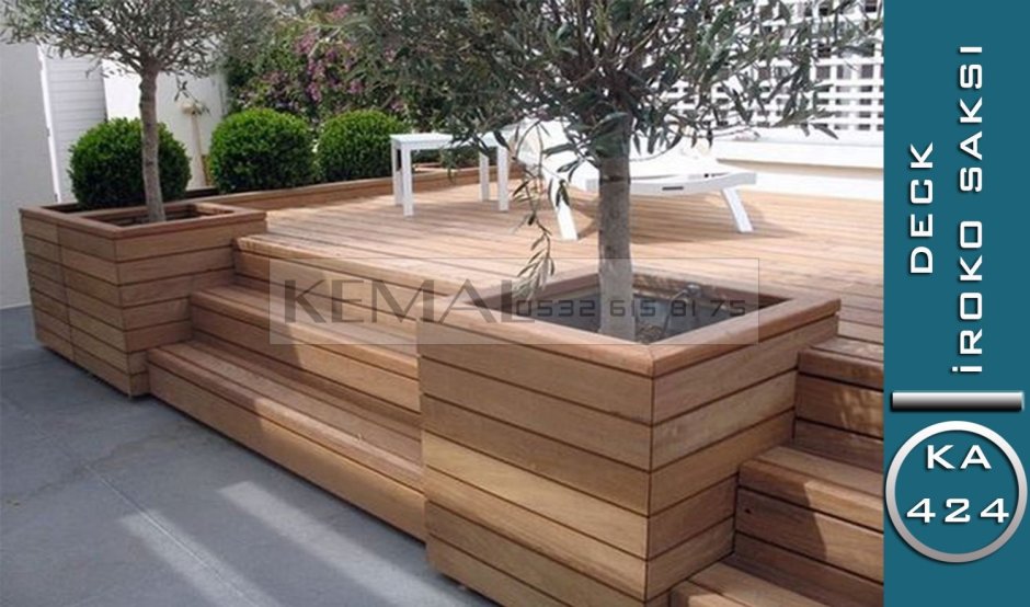 Грядка из ДПК патио