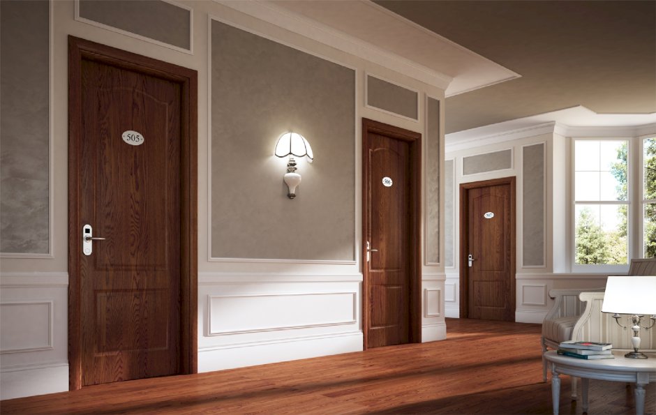 Молдинги на двери