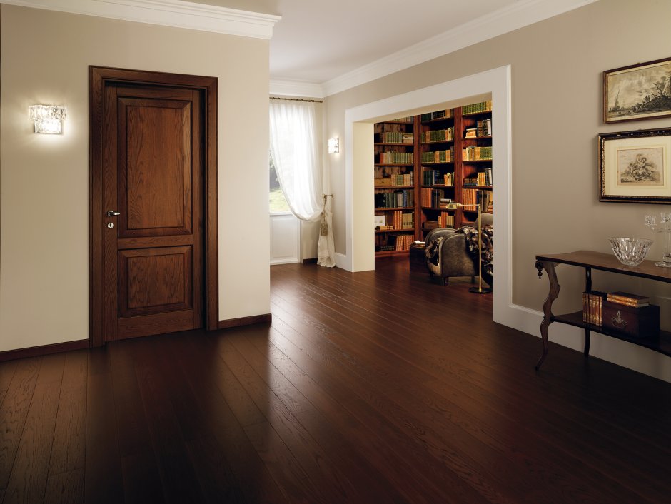 Сочетание стен и пола в интерьере