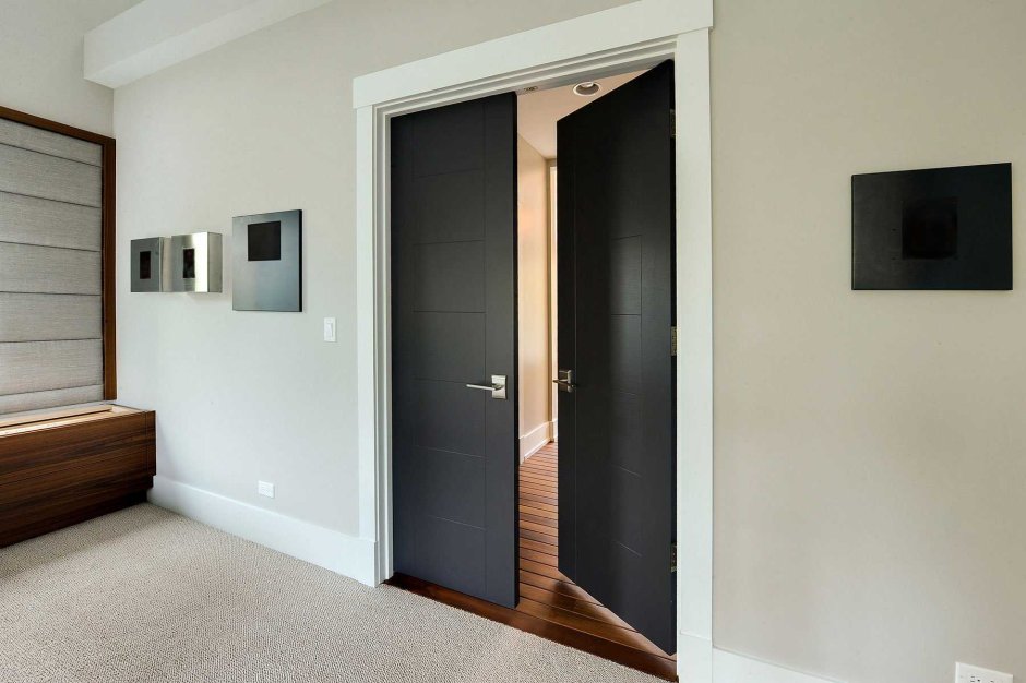 Двери межкомнатные темные