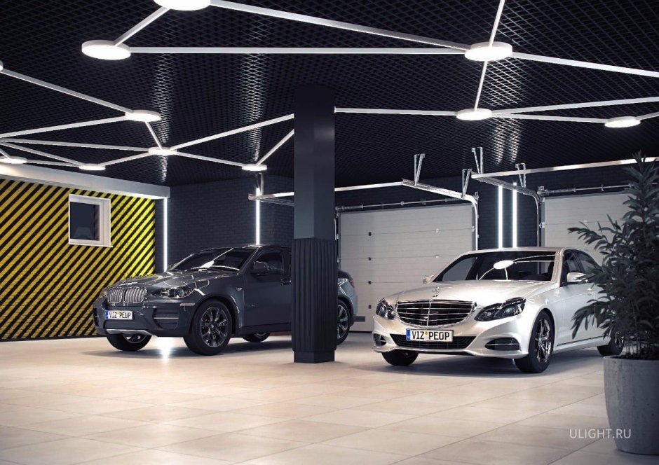 Освещение в автосервисе