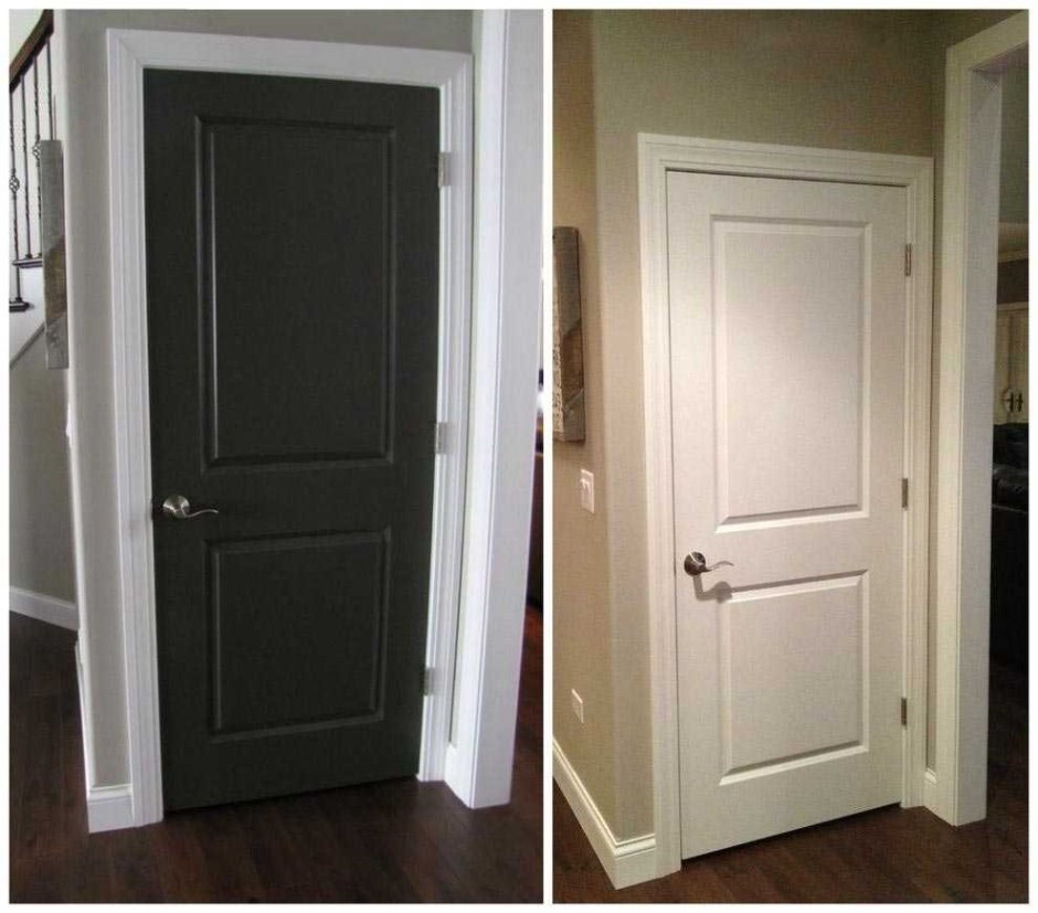 Перекрашивание межкомнатных дверей
