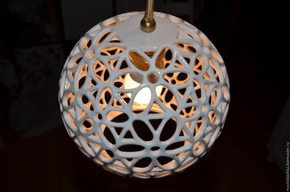 Подвесные светильники из керамики