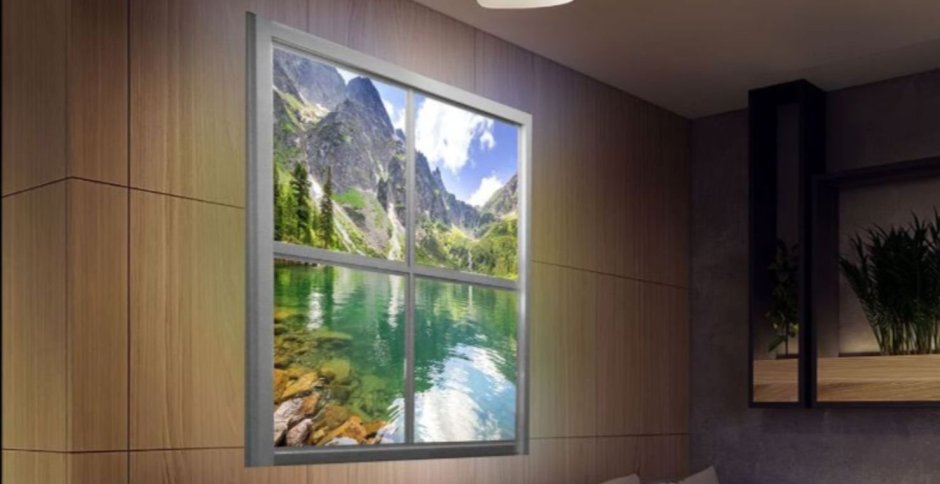 Фальшокно с диодной подсветкой