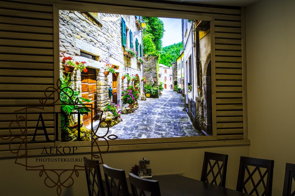 Декоративное окно с подсветкой