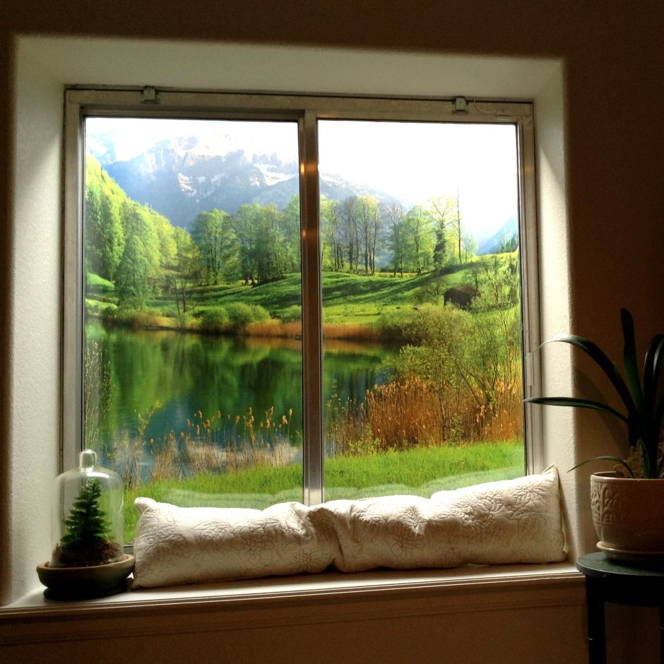 Фотообои имитация окна